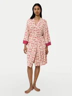 Szlafroki damskie - Triumph Szlafrok Aura Spotlight 10222613 Kolorowy - miniaturka - grafika 1