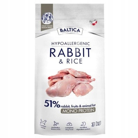 Baltica Adult Rabbit & Rice M 3kg
