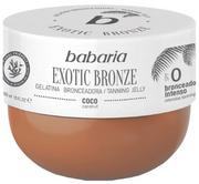 Balsamy i kremy do opalania - Galaretka kokosowa do opalania Babaria Exotic Bronze Tanning Jelly Spf 0 Coconut 300 ml (8410412490115) - miniaturka - grafika 1