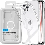 Etui i futerały do telefonów - Etui ROCK Crystal MagSafe do Apple iPhone 15 Pro Przezroczysty - miniaturka - grafika 1