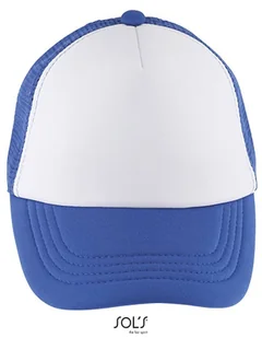 SOLs 03091 Czapka dziecięca Bubble Kids Cap, 5-panelowa - Kolor: Biały/Niebieski - Rozmiar: Jeden rozmiar - Czapki dla dzieci - miniaturka - grafika 1
