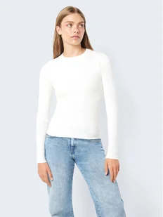 Noisy May Sweter Ship 27020928 Écru Slim Fit - Swetry damskie - miniaturka - grafika 1