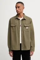 Koszule męskie - Guess Jeans koszula jeansowa męska kolor zielony regular z kołnierzykiem klasycznym M5YH66 WHFR1 - miniaturka - grafika 1