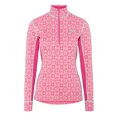Bluzy sportowe damskie - Bluza damska Kari Traa Rose Half Zip Baselayer Top Rozmiar: L / Kolor: różowy - miniaturka - grafika 1