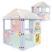 Place zabaw - Mochtoys Domek Ogrodowy Dla Dzieci Smart House Dom Na Ogród Z Obrotowymi Ścianami I Przesuwnymi Okiennicami - miniaturka - grafika 1