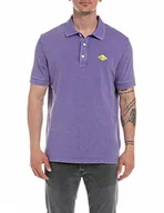 Koszule męskie - Replay Męska koszula polo M3076A, 471 Lavender, S, 471 Lawenda, S - miniaturka - grafika 1