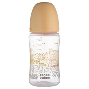 Canpol Babies Butelka antykolkowa EasyStart Mountains 240ml beige - Butelki dla niemowląt - miniaturka - grafika 1
