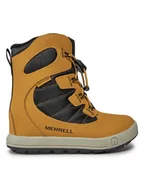 Buty dla chłopców - Merrell Śniegowce Snow Bank 4.0 Wtrpf Mk267146 Brązowy - miniaturka - grafika 1