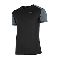 Koszulki męskie - 4F Męski T-shirt funkcyjny Tsmf010 Tshirt FNK, ciemnoszary (40), L, ciemnoszary (40), L - miniaturka - grafika 1