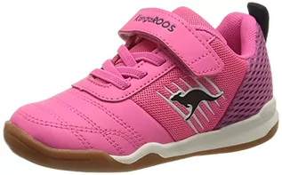 Buty dla dziewczynek - KangaROOS Buty sportowe "Super Court" w kolorze jaskraworóżowym - grafika 1