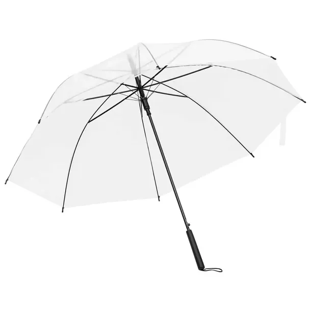 Przezroczysta parasolka z tworzywa POE, 84 cm, średnica 107 cm