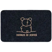 Wycieraczki - Wycieraczka At Home 40 x 60 cm Dobrze że jesteś antracyt - miniaturka - grafika 1