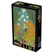 Unbekannt Znane puzzle części 1000  Gustav Klimt: Ogród w kwiatu - Puzzle - miniaturka - grafika 1