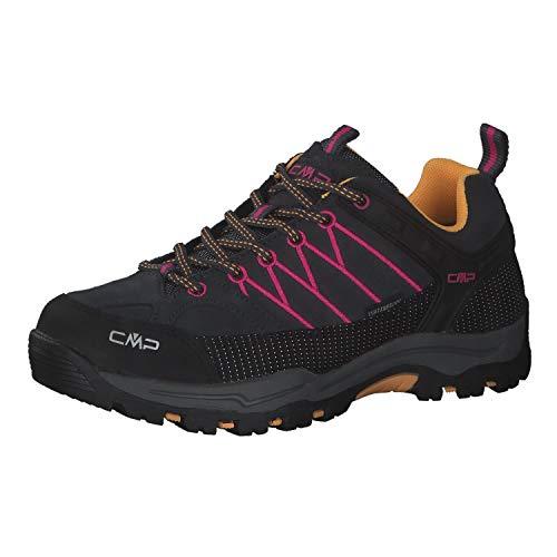 CMP Dziecięce buty Rigel Low Trekking WP, buty unisex dla dzieci i młodzieży, Antracyt Bouganville, 41 EU