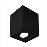 Oprawy, klosze i abażury - Oprawa Halogenowa Natynkowa Ruchoma do Led czarna - miniaturka - grafika 1