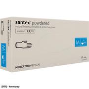 Rękawice robocze - RMM-LATSANTEX - Rękawice lateksowe diagnostyczne, santex® powdered (smooth) - S-XL - miniaturka - grafika 1