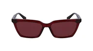 Okulary przeciwsłoneczne - Calvin Klein Okulary przeciwsłoneczne damskie, Burgund, Rozmiar uniwersalny - miniaturka - grafika 1