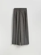 Spodnie damskie - Reserved - Szerokie spodnie w kratę - wielobarwny - miniaturka - grafika 1