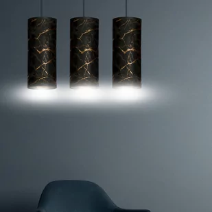 Emibig Karli lampa wisząca 3-punktowa czarna 1056/3 - Lampy sufitowe - miniaturka - grafika 4