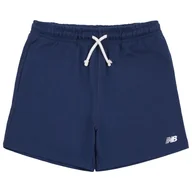 Spodnie i spodenki dla dziewczynek - Spodenki dziecięce New Balance LAKB0008NNY - granatowe - miniaturka - grafika 1