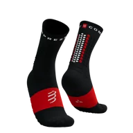 Skarpetki sportowe męskie - COMPRESSPORT Skarpetki do biegania ULTRA TRAIL SOCKS V2.0 black/red - miniaturka - grafika 1