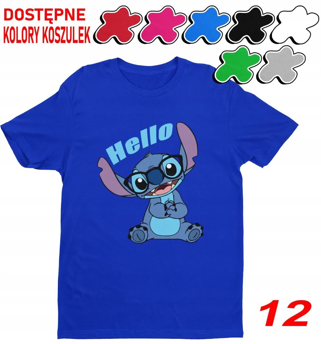 Koszulka Dziecięca Z Nadrukiem Dla Fana Stich Angel Słodziak -L 146-152