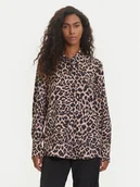 Koszule damskie - Guess Koszula W5YH03 WF1T2 Brązowy Regular Fit - miniaturka - grafika 1