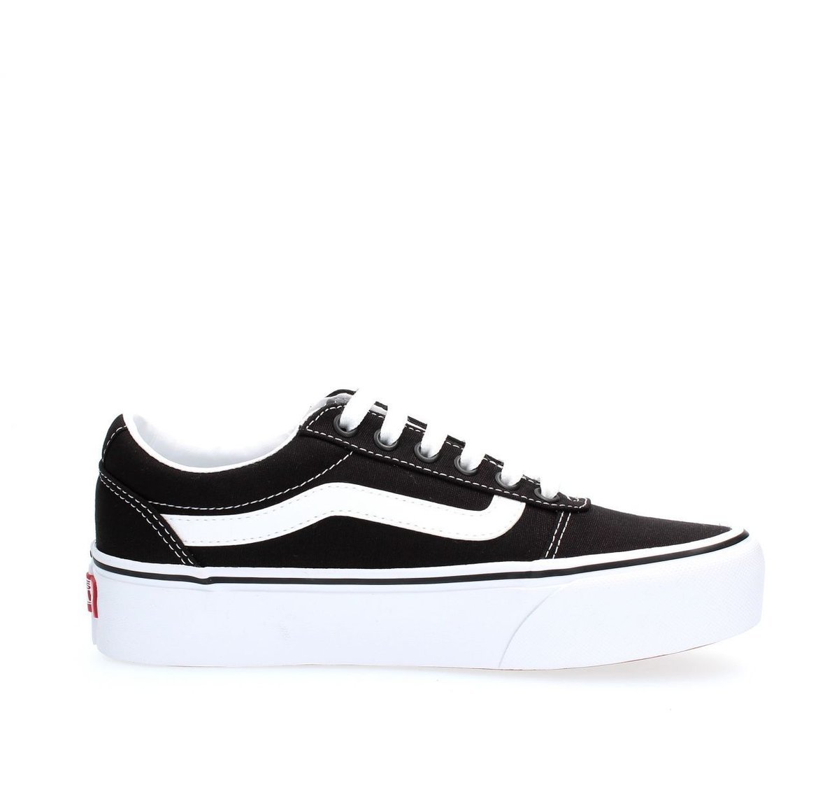 sneakers donna vans ward wm platform - vn0a3tlc187 black/white