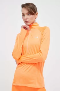 Bluzy damskie - Under Armour bluza treningowa Tech damska kolor pomarańczowy melanżowa - grafika 1