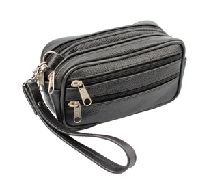 Saszetka Męska Skórzana Mała MAGRE (PL) PIOTR II Skóra Naturalna 17 x 10 x 7,5 [cm] - Nerki - miniaturka - grafika 1