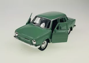 WELLY SKODA 100 ZIELONY 1:34 SAMOCHÓD NOWY METALOWY MODEL - Samochody i pojazdy dla dzieci - miniaturka - grafika 1