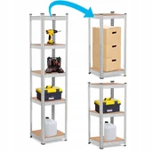 Szafy i regały magazynowe - Regał Magazynowy Metalowy 180x40x40 Garażowy Do Piwnicy Spiżarni 500 Kg - miniaturka - grafika 1