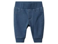 Spodenki dla niemowląt - Lupilu Spodnie dresowe niemowlęce z biobawełną Niebieski 74/80 - miniaturka - grafika 1