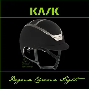 Kask Sport Kask Dogma Chrome Light - KASK - czarny/srebrny 57-59cm - Kaski do jazdy konnej - miniaturka - grafika 1