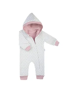 Dziewczęcy kombinezon w kropeczki kremowe Nicol,r.56 - Kombinezony dla dzieci - miniaturka - grafika 1