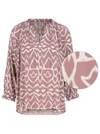 Bluzki damskie - Eight2Nine Bluzka w kolorze szaroróżowym - miniaturka - grafika 1