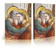 Ikony i obrazy sakralne - Ikona religijna Święta Anna i Święty Joachim, rodzice Matki Bożej - miniaturka - grafika 1