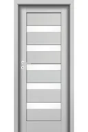 Drzwi wewnętrzne - Pol-Skone Dzwi Wewnętrzne Z Szybą Unito W02 Laminowane Platino - miniaturka - grafika 1