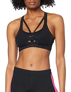 Nike Damski biustonosz Indy Ultrabreathe Bra Sports czarny/(Dk Smoke Grey) XL - Biustonosze - miniaturka - grafika 1