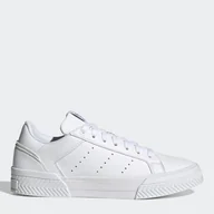 Trampki damskie - Adidas Originals Court Tourino damskie sneakersy H05280 37.5 (4.5UK) 23 cm Cloud White/Cloud White/Silver Metallic (4064047124040) - miniaturka - grafika 1