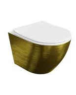 Miski WC - Lavita Miska wisząca wc Sofi slim Brushed Gold - miniaturka - grafika 1