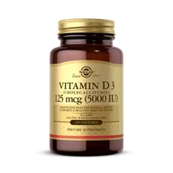 Suplementy naturalne - Solgar, Witamina D3 5000 IU (125 µg) - 100 kapsułek - miniaturka - grafika 1