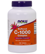 Witaminy i minerały - Now® Foods NOW Buffered Vitamin C-1000 Complex z bioflawonoidami, 180 tabletek - miniaturka - grafika 1