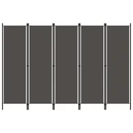 Parawany - Parawan 5-panelowy, antracytowy, 250 x 180 cm - miniaturka - grafika 1