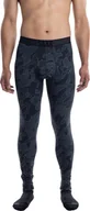 Bielizna sportowa męska - SAXX Męskie termoaktywne leginsy z długą nogawką SAXX ROAST MASTER Tight Pomo Camo - Granatowe S - miniaturka - grafika 1