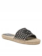 Espadryle damskie - PEPE JEANS KLAPKI ESPADRYLE DAMSKIE CZARNE WSUWANE 37 AWJ - miniaturka - grafika 1