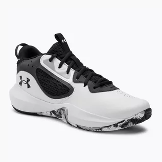 Buty sportowe męskie - Buty do koszykówki męskie Under Armour Lockdown 6 white/jet gray/black - grafika 1