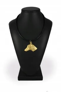 Chart Afrykański Pozłacany naszyjnik na rzemieniu - Naszyjniki - miniaturka - grafika 1