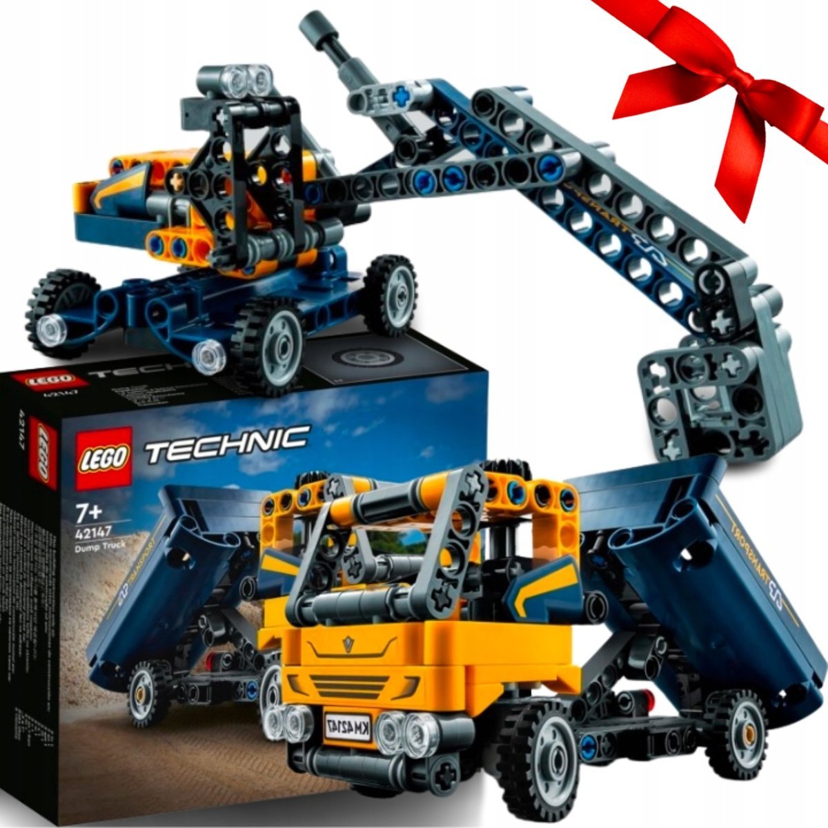 ZESTAW KLOCKÓW LEGO TECHNIC WYWROTKA KOPARKA CIĘŻARÓWKA 2w1 NA PREZENT KLOCKI dla chłopca RUCHOME ELEMENTY