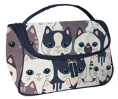 Kosmetyczki, organizery i kuferki - Kosmetyczka damska kuferek organizer torebka REED seria CATS - miniaturka - grafika 1